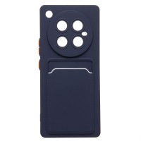 Чехол-накладка для Infinix Zero 40 4G (темно-синий) - SC337 с картхолдером
