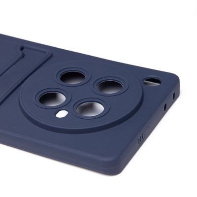 Чехол-накладка для Infinix Zero 40 4G (темно-синий) - SC337 с картхолдером