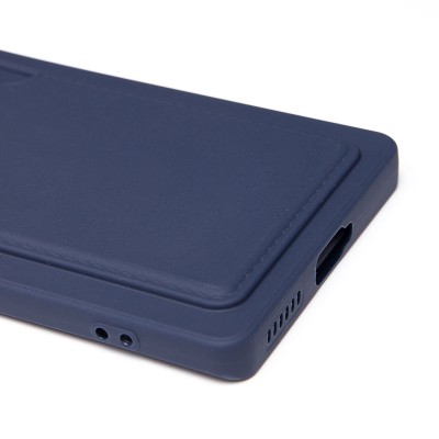 Чехол-накладка для Infinix Zero 40 4G (темно-синий) - SC337 с картхолдером