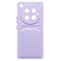 Чехол-накладка для Infinix Zero 40 4G (светло-фиолетовый) - SC337 с картхолдером