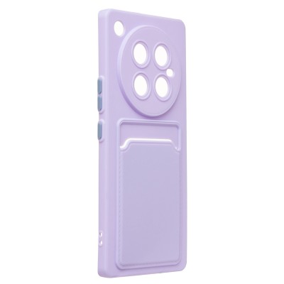 Чехол-накладка для Infinix Zero 40 4G (светло-фиолетовый) - SC337 с картхолдером