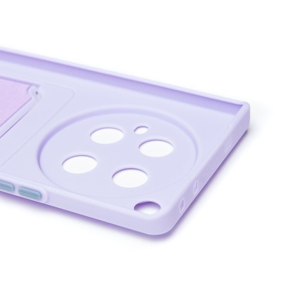 Чехол-накладка для Infinix Zero 40 4G (светло-фиолетовый) - SC337 с картхолдером