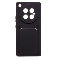 Чехол-накладка для Infinix Zero 40 5G (черный) - SC337 с картхолдером