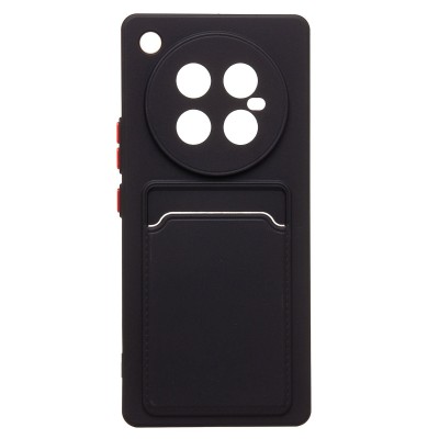 Чехол-накладка для Infinix Zero 40 5G (черный) - SC337 с картхолдером Чехол-накладка для Infinix Zero 40 5G (черный) - SC337 с картхолдером