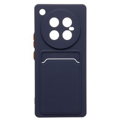 Чехол-накладка для Infinix Zero 40 5G (темно-синий) - SC337 с картхолдером Чехол-накладка для Infinix Zero 40 5G (темно-синий) - SC337 с картхолдером