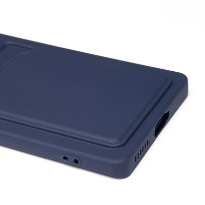 Чехол-накладка для Infinix Zero 40 5G (темно-синий) - SC337 с картхолдером