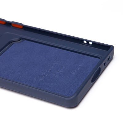 Чехол-накладка для Infinix Zero 40 5G (темно-синий) - SC337 с картхолдером