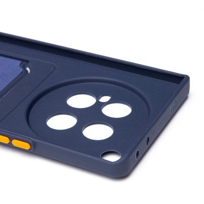 Чехол-накладка для Infinix Zero 40 5G (темно-синий) - SC337 с картхолдером