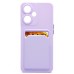Чехол-накладка для OPPO A59 5G (светло-фиолетовый) - SC337 с картхолдером