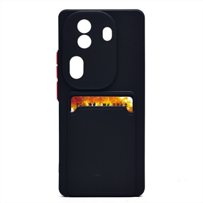 Чехол-накладка для OPPO Reno 11 Pro (черный) - SC337 с картхолдером Чехол-накладка для OPPO Reno 11 Pro (черный) - SC337 с картхолдером