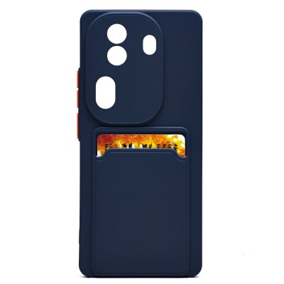 Чехол-накладка для OPPO Reno 11 Pro (темно-синий) - SC337 с картхолдером Чехол-накладка для OPPO Reno 11 Pro (темно-синий) - SC337 с картхолдером