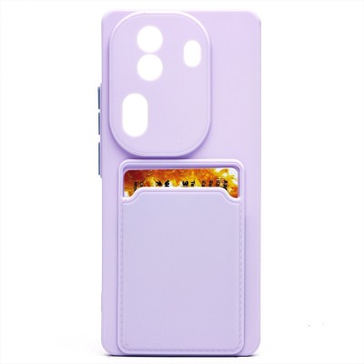 Чехол-накладка для OPPO Reno 11 Pro (светло-фиолетовый) - SC337 с картхолдером Чехол-накладка для OPPO Reno 11 Pro (светло-фиолетовый) - SC337 с картхолдером