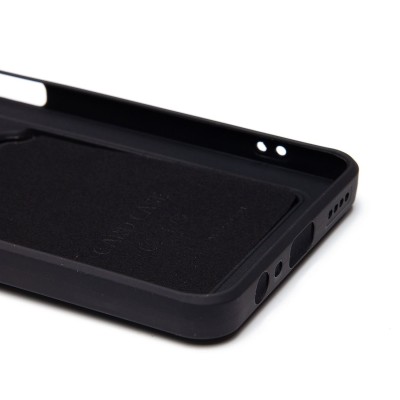 Чехол-накладка для Realme 12 5G (черный) - SC337 с картхолдером