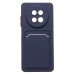 Чехол-накладка для Realme 12 5G (темно-синий) - SC337 с картхолдером