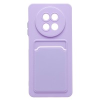 Чехол-накладка для Realme 12 5G (светло-фиолетовый) - SC337 с картхолдером
