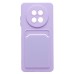 Чехол-накладка для Realme 12 5G (светло-фиолетовый) - SC337 с картхолдером