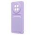 Чехол-накладка для Realme 12 5G (светло-фиолетовый) - SC337 с картхолдером