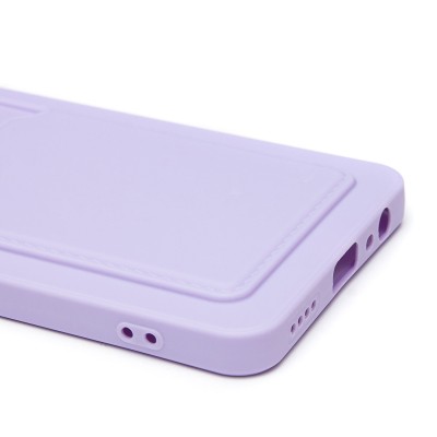 Чехол-накладка для Realme 12 5G (светло-фиолетовый) - SC337 с картхолдером