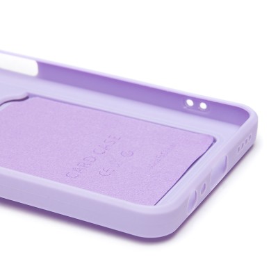 Чехол-накладка для Realme 12 5G (светло-фиолетовый) - SC337 с картхолдером