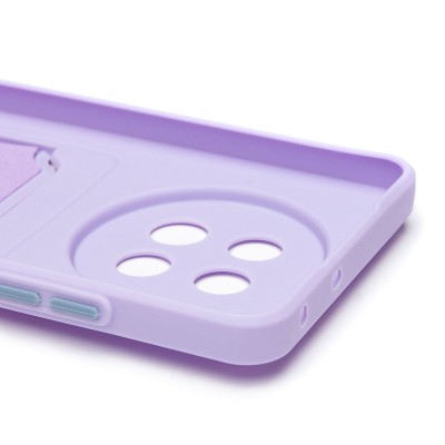 Чехол-накладка для Realme 12 5G (светло-фиолетовый) - SC337 с картхолдером