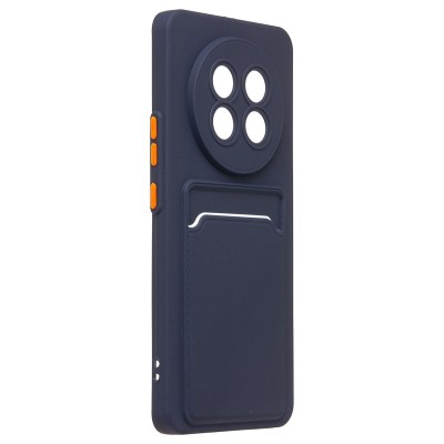 Чехол-накладка для Realme 13 Pro 5G Global (темно-синий) - SC337 с картхолдером Чехол-накладка для Realme 13 Pro 5G Global (темно-синий) - SC337 с картхолдером