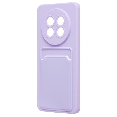 Чехол-накладка для Realme 13 Pro 5G Global (светло-фиолетовый) - SC337 с картхолдером