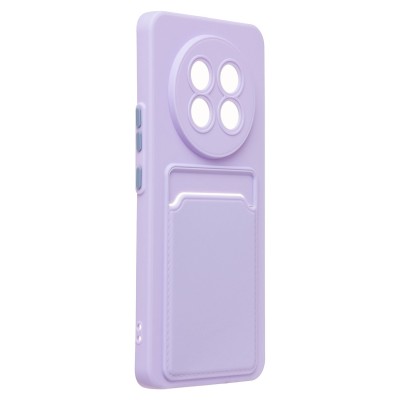 Чехол-накладка для Realme 13 Pro 5G Global (светло-фиолетовый) - SC337 с картхолдером