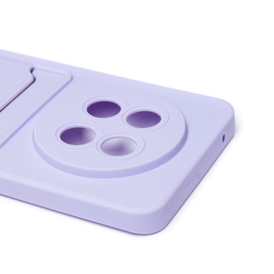 Чехол-накладка для Realme 13 Pro 5G Global (светло-фиолетовый) - SC337 с картхолдером