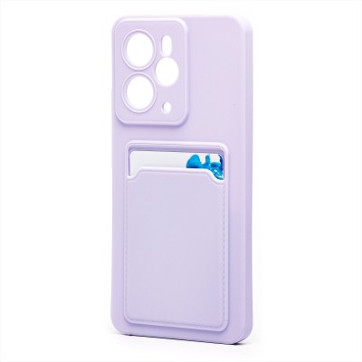 Чехол-накладка для Realme 14 5G Global (светло-фиолетовый) - SC337 с картхолдером