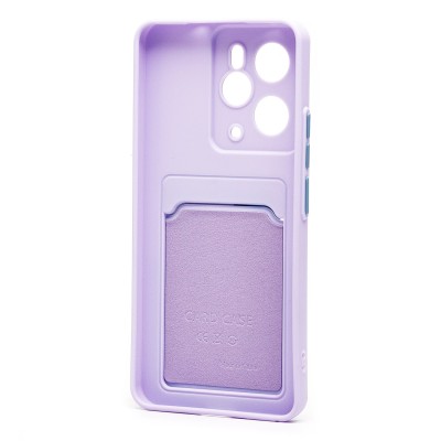 Чехол-накладка для Realme 14 5G Global (светло-фиолетовый) - SC337 с картхолдером