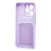 Чехол-накладка для Realme 14 5G Global (светло-фиолетовый) - SC337 с картхолдером