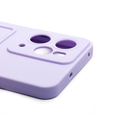 Чехол-накладка для Realme 14 5G Global (светло-фиолетовый) - SC337 с картхолдером