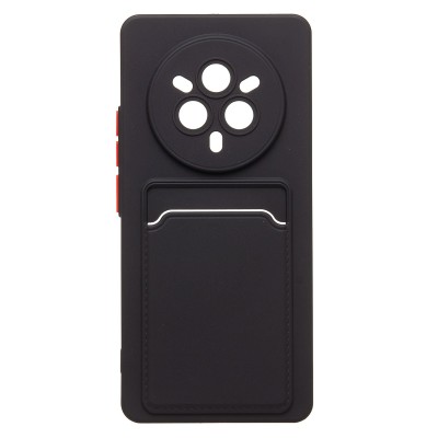 Чехол-накладка для Realme 14 Pro (черный) - SC337 с картхолдером Чехол-накладка для Realme 14 Pro (черный) - SC337 с картхолдером