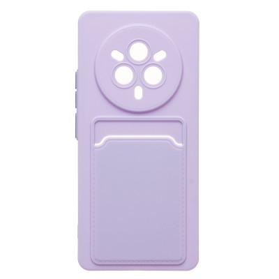 Чехол-накладка для Realme 14 Pro (светло-фиолетовый) - SC337 с картхолдером Чехол-накладка для Realme 14 Pro (светло-фиолетовый) - SC337 с картхолдером
