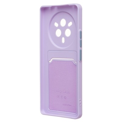 Чехол-накладка для Realme 14 Pro (светло-фиолетовый) - SC337 с картхолдером