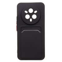 Чехол-накладка для Realme 14 Pro+ (черный) - SC337 с картхолдером