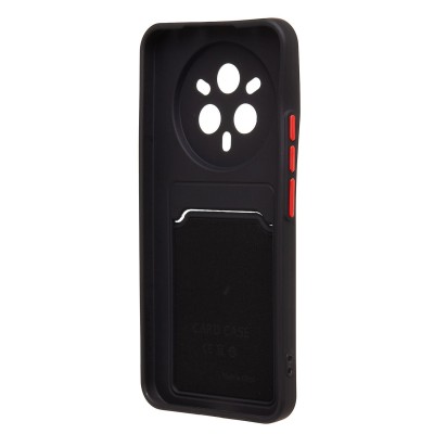 Чехол-накладка для Realme 14 Pro+ (черный) - SC337 с картхолдером