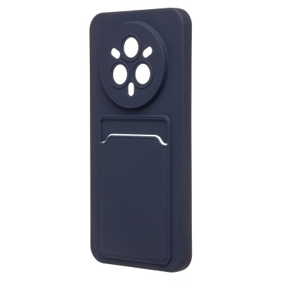 Чехол-накладка для Realme 14 Pro+ (темно-синий) - SC337 с картхолдером