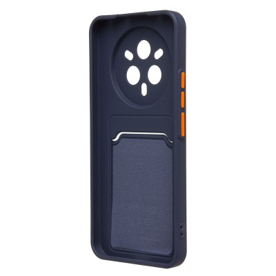 Чехол-накладка для Realme 14 Pro+ (темно-синий) - SC337 с картхолдером