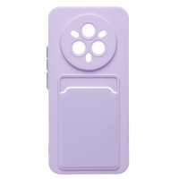 Чехол-накладка для Realme 14 Pro+ (светло-фиолетовый) - SC337 с картхолдером Чехол-накладка для Realme 14 Pro+ (светло-фиолетовый) - SC337 с картхолдером