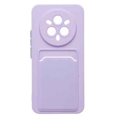 Чехол-накладка для Realme 14 Pro+ (светло-фиолетовый) - SC337 с картхолдером Чехол-накладка для Realme 14 Pro+ (светло-фиолетовый) - SC337 с картхолдером