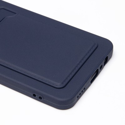 Чехол-накладка для Realme C61 4G Global (темно-синий) - SC337 с картхолдером