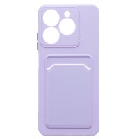 Чехол-накладка для Realme C61 4G Global (светло-фиолетовый) - SC337 с картхолдером