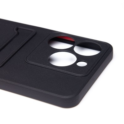 Чехол-накладка для Realme C63 4G (черный) - SC337 с картхолдером