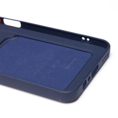 Чехол-накладка для Realme C63 4G (темно-синий) - SC337 с картхолдером