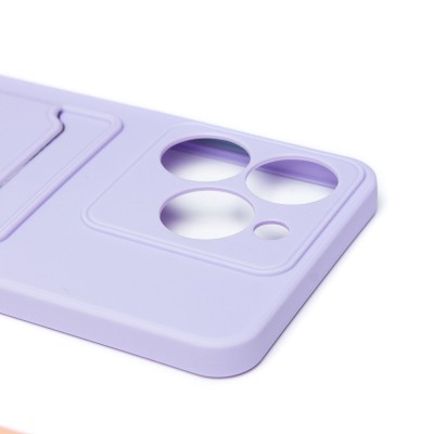 Чехол-накладка для Realme C63 4G (светло-фиолетовый) - SC337 с картхолдером