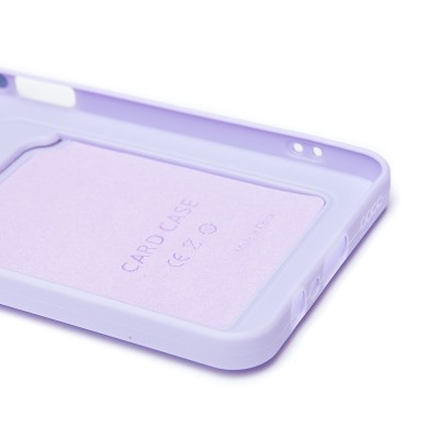 Чехол-накладка для Realme C63 4G (светло-фиолетовый) - SC337 с картхолдером