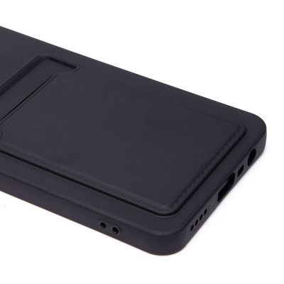 Чехол-накладка для Realme C65 (черный) - SC337 с картхолдером