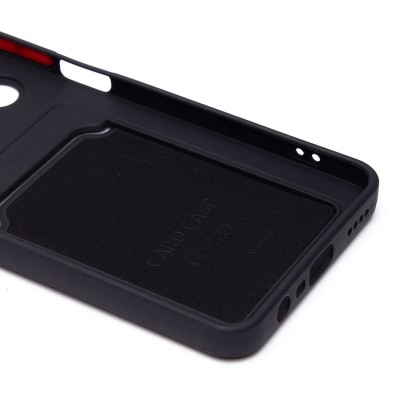 Чехол-накладка для Realme C65 (черный) - SC337 с картхолдером