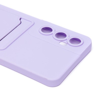 Чехол-накладка для Realme C65 (светло-фиолетовый) - SC337 с картхолдером